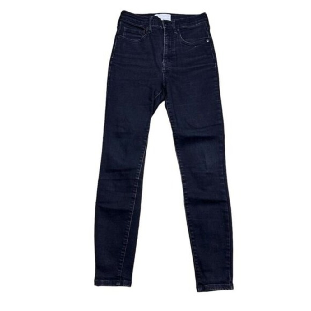 Everlane Women's High Rise Skinny Jeans Size 27 Black Stretchy‎ Denim